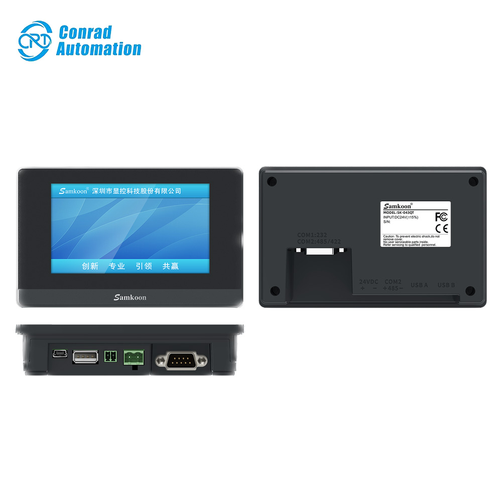 Samkoon HMI High Quality Industrial Samkoon SK-043QT Human Machine Interfacae HMI 4.3 Inch Touch Screen Display in Stock